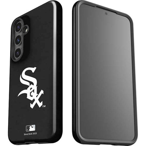 MLB Chicago White Sox - Solid Distressed Galaxy S25 Impact Case